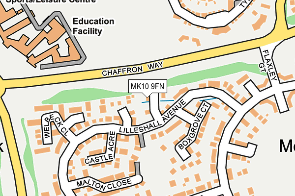 MK10 9FN map - OS OpenMap – Local (Ordnance Survey) MK10 9FN map - OS OpenMap – Local (Ordnance Survey)