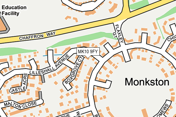 MK10 9FY map - OS OpenMap – Local (Ordnance Survey) MK10 9FY map - OS OpenMap – Local (Ordnance Survey)