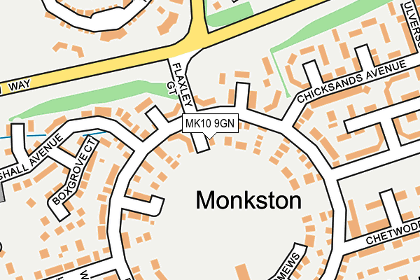 MK10 9GN map - OS OpenMap – Local (Ordnance Survey) MK10 9GN map - OS OpenMap – Local (Ordnance Survey)