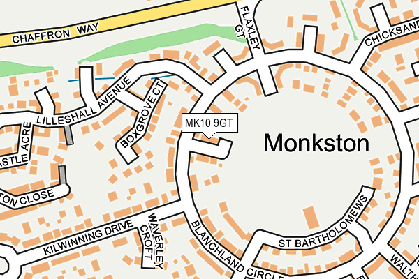 MK10 9GT map - OS OpenMap – Local (Ordnance Survey) MK10 9GT map - OS OpenMap – Local (Ordnance Survey)