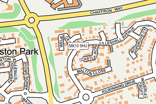MK10 9HU map - OS OpenMap – Local (Ordnance Survey) MK10 9HU map - OS OpenMap – Local (Ordnance Survey)