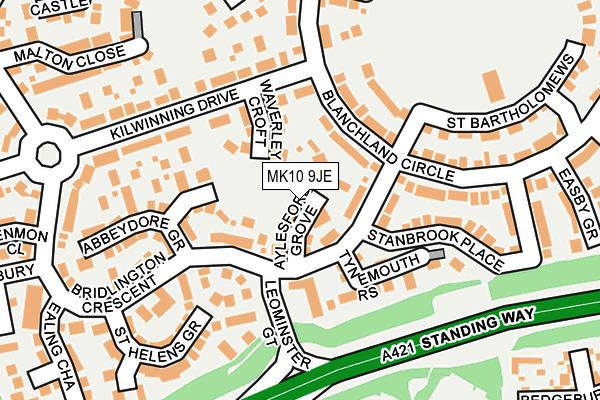 MK10 9JE map - OS OpenMap – Local (Ordnance Survey) MK10 9JE map - OS OpenMap – Local (Ordnance Survey)