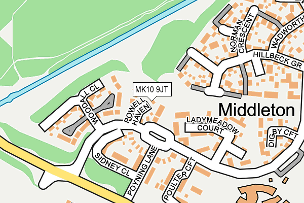 MK10 9JT map - OS OpenMap – Local (Ordnance Survey) MK10 9JT map - OS OpenMap – Local (Ordnance Survey)