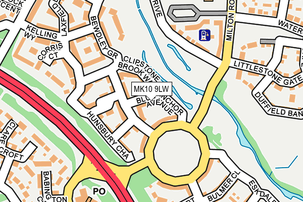 MK10 9LW map - OS OpenMap – Local (Ordnance Survey) MK10 9LW map - OS OpenMap – Local (Ordnance Survey)