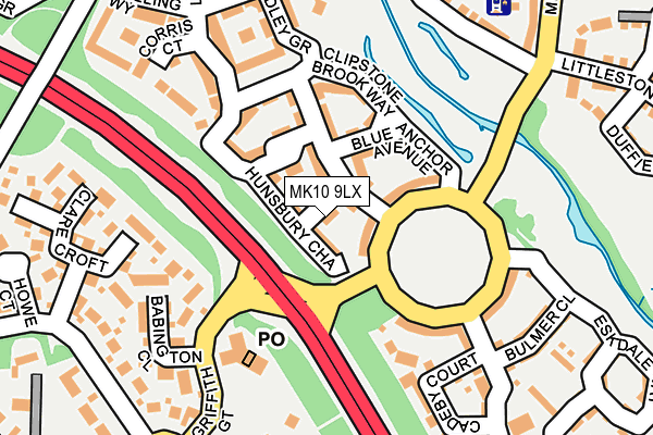 MK10 9LX map - OS OpenMap – Local (Ordnance Survey) MK10 9LX map - OS OpenMap – Local (Ordnance Survey)