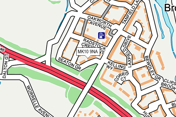 MK10 9NA map - OS OpenMap – Local (Ordnance Survey) MK10 9NA map - OS OpenMap – Local (Ordnance Survey)
