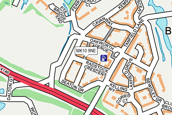 MK10 9NE map - OS OpenMap – Local (Ordnance Survey) MK10 9NE map - OS OpenMap – Local (Ordnance Survey)