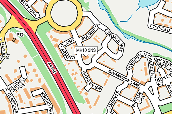 MK10 9NS map - OS OpenMap – Local (Ordnance Survey) MK10 9NS map - OS OpenMap – Local (Ordnance Survey)