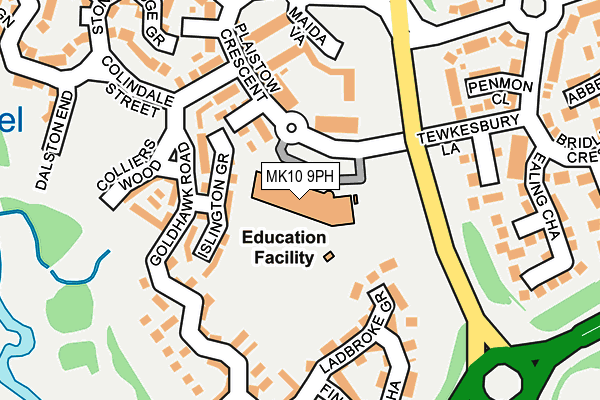 MK10 9PH map - OS OpenMap – Local (Ordnance Survey) MK10 9PH map - OS OpenMap – Local (Ordnance Survey)