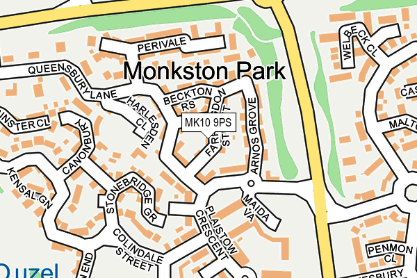 MK10 9PS map - OS OpenMap – Local (Ordnance Survey) MK10 9PS map - OS OpenMap – Local (Ordnance Survey)