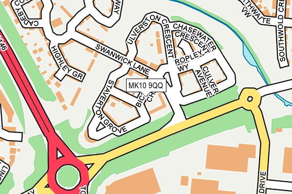 MK10 9QQ map - OS OpenMap – Local (Ordnance Survey) MK10 9QQ map - OS OpenMap – Local (Ordnance Survey)