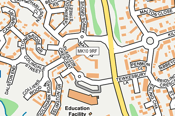 MK10 9RF map - OS OpenMap – Local (Ordnance Survey) MK10 9RF map - OS OpenMap – Local (Ordnance Survey)