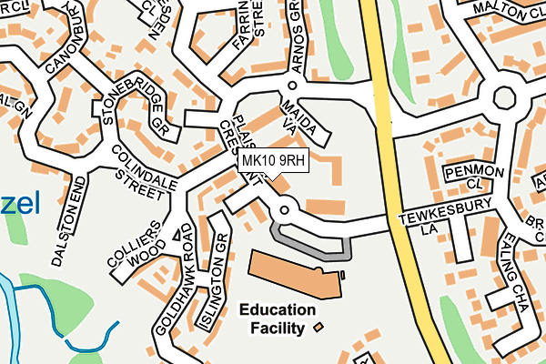 MK10 9RH map - OS OpenMap – Local (Ordnance Survey) MK10 9RH map - OS OpenMap – Local (Ordnance Survey)