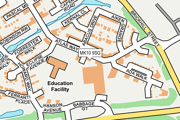 MK10 9SG map - OS OpenMap – Local (Ordnance Survey) MK10 9SG map - OS OpenMap – Local (Ordnance Survey)