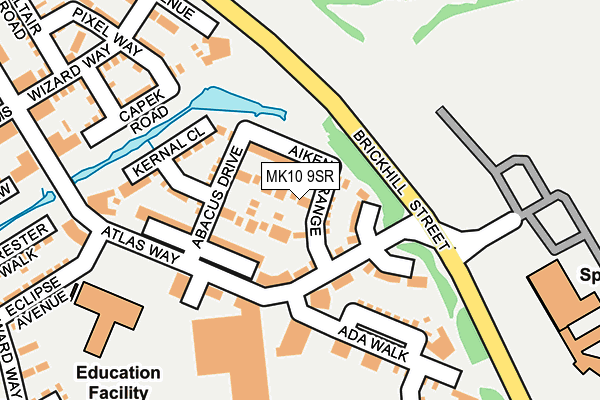 MK10 9SR map - OS OpenMap – Local (Ordnance Survey) MK10 9SR map - OS OpenMap – Local (Ordnance Survey)