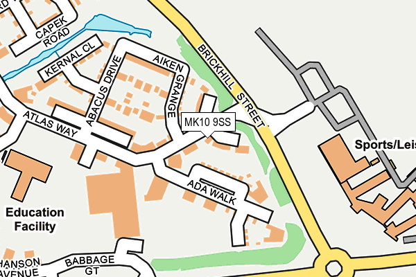 MK10 9SS map - OS OpenMap – Local (Ordnance Survey) MK10 9SS map - OS OpenMap – Local (Ordnance Survey)