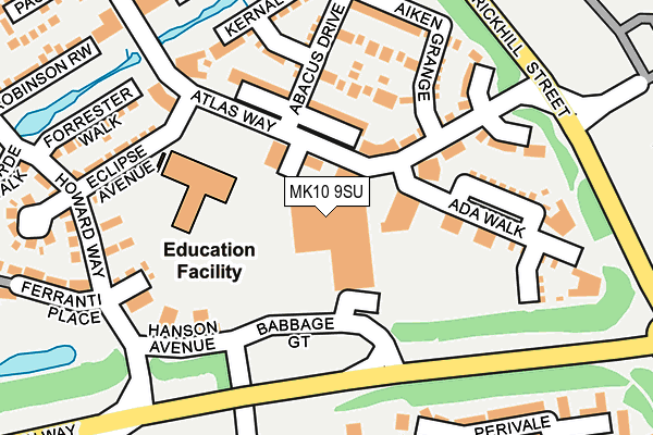 MK10 9SU map - OS OpenMap – Local (Ordnance Survey) MK10 9SU map - OS OpenMap – Local (Ordnance Survey)