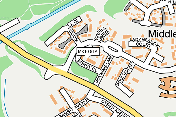 MK10 9TA map - OS OpenMap – Local (Ordnance Survey) MK10 9TA map - OS OpenMap – Local (Ordnance Survey)