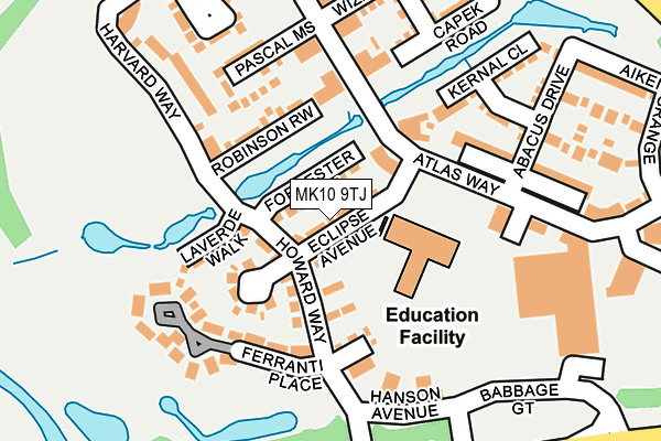MK10 9TJ map - OS OpenMap – Local (Ordnance Survey) MK10 9TJ map - OS OpenMap – Local (Ordnance Survey)