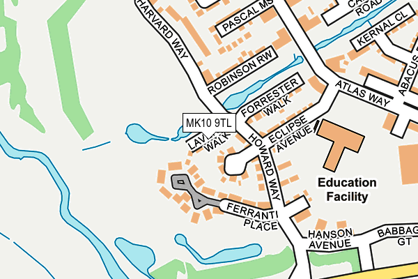 MK10 9TL map - OS OpenMap – Local (Ordnance Survey) MK10 9TL map - OS OpenMap – Local (Ordnance Survey)
