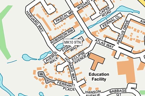 MK10 9TN map - OS OpenMap – Local (Ordnance Survey) MK10 9TN map - OS OpenMap – Local (Ordnance Survey)