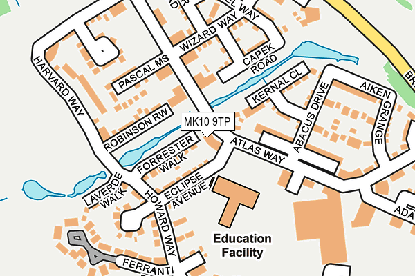 MK10 9TP map - OS OpenMap – Local (Ordnance Survey) MK10 9TP map - OS OpenMap – Local (Ordnance Survey)