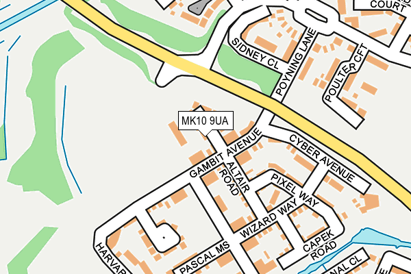 MK10 9UA map - OS OpenMap – Local (Ordnance Survey) MK10 9UA map - OS OpenMap – Local (Ordnance Survey)