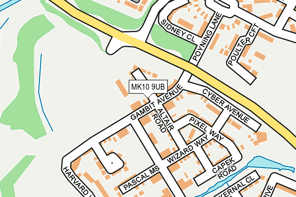 MK10 9UB map - OS OpenMap – Local (Ordnance Survey) MK10 9UB map - OS OpenMap – Local (Ordnance Survey)