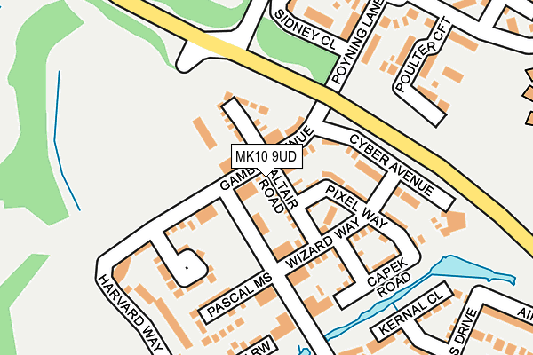 MK10 9UD map - OS OpenMap – Local (Ordnance Survey) MK10 9UD map - OS OpenMap – Local (Ordnance Survey)