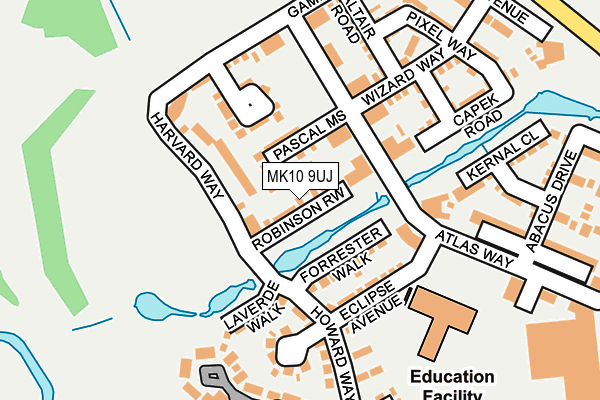 MK10 9UJ map - OS OpenMap – Local (Ordnance Survey) MK10 9UJ map - OS OpenMap – Local (Ordnance Survey)