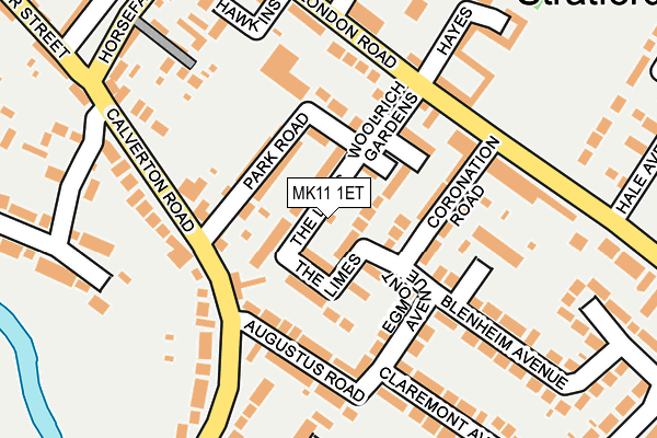 MK11 1ET map - OS OpenMap – Local (Ordnance Survey) MK11 1ET map - OS OpenMap – Local (Ordnance Survey)
