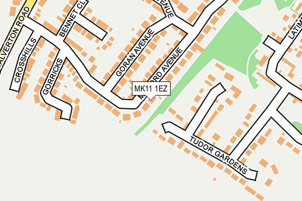 MK11 1EZ map - OS OpenMap – Local (Ordnance Survey) MK11 1EZ map - OS OpenMap – Local (Ordnance Survey)