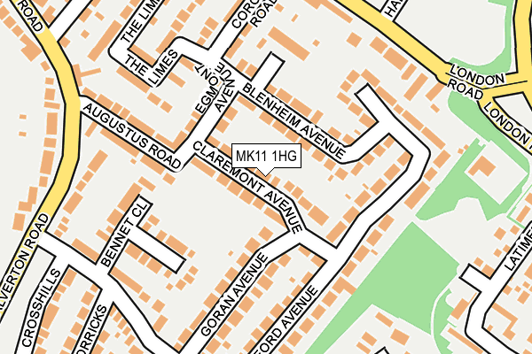MK11 1HG map - OS OpenMap – Local (Ordnance Survey) MK11 1HG map - OS OpenMap – Local (Ordnance Survey)