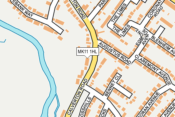 MK11 1HL map - OS OpenMap – Local (Ordnance Survey) MK11 1HL map - OS OpenMap – Local (Ordnance Survey)