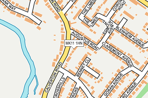 MK11 1HN map - OS OpenMap – Local (Ordnance Survey) MK11 1HN map - OS OpenMap – Local (Ordnance Survey)