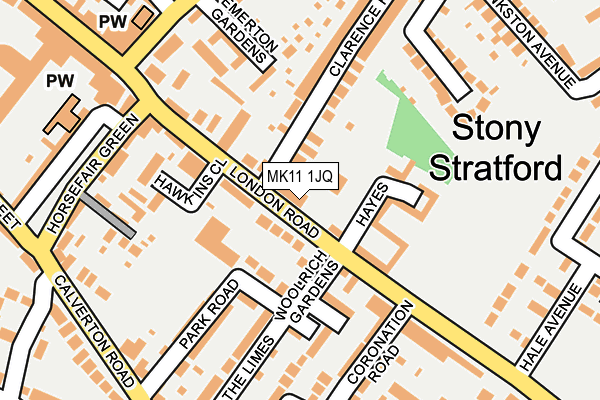 MK11 1JQ map - OS OpenMap – Local (Ordnance Survey) MK11 1JQ map - OS OpenMap – Local (Ordnance Survey)