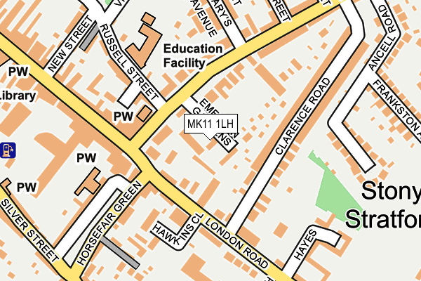 MK11 1LH map - OS OpenMap – Local (Ordnance Survey) MK11 1LH map - OS OpenMap – Local (Ordnance Survey)