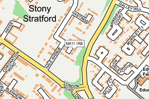 MK11 1RB map - OS OpenMap – Local (Ordnance Survey) MK11 1RB map - OS OpenMap – Local (Ordnance Survey)