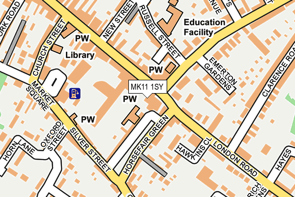 MK11 1SY map - OS OpenMap – Local (Ordnance Survey) MK11 1SY map - OS OpenMap – Local (Ordnance Survey)