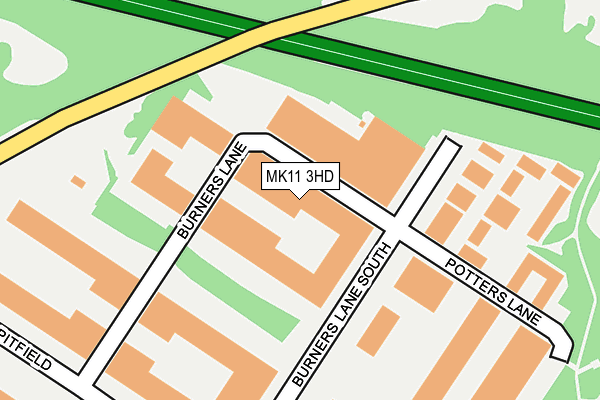 MK11 3HD map - OS OpenMap – Local (Ordnance Survey) MK11 3HD map - OS OpenMap – Local (Ordnance Survey)