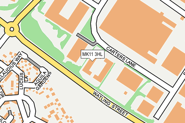 MK11 3HL map - OS OpenMap – Local (Ordnance Survey) MK11 3HL map - OS OpenMap – Local (Ordnance Survey)