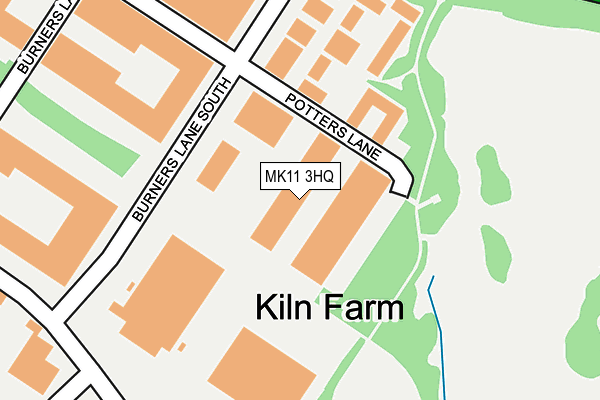 MK11 3HQ map - OS OpenMap – Local (Ordnance Survey)