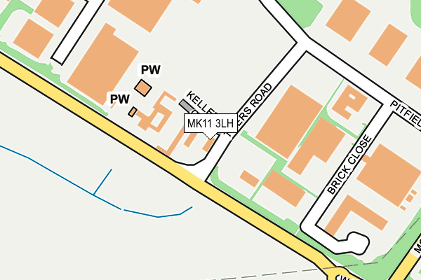 MK11 3LH map - OS OpenMap – Local (Ordnance Survey) MK11 3LH map - OS OpenMap – Local (Ordnance Survey)