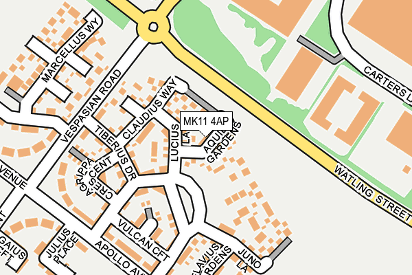 MK11 4AP map - OS OpenMap – Local (Ordnance Survey) MK11 4AP map - OS OpenMap – Local (Ordnance Survey)