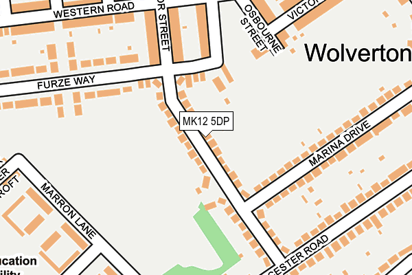 MK12 5DP map - OS OpenMap – Local (Ordnance Survey) MK12 5DP map - OS OpenMap – Local (Ordnance Survey)