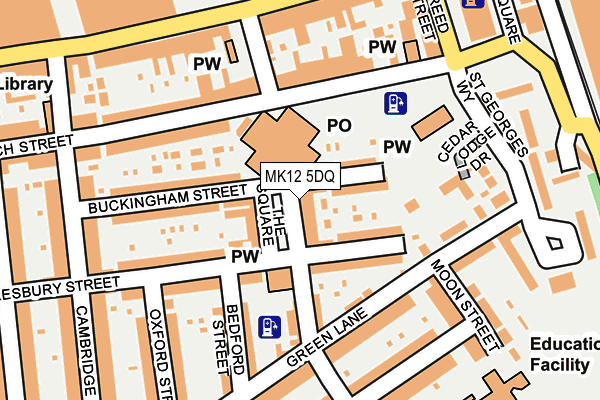 MK12 5DQ map - OS OpenMap – Local (Ordnance Survey) MK12 5DQ map - OS OpenMap – Local (Ordnance Survey)