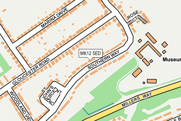 MK12 5ED map - OS OpenMap – Local (Ordnance Survey) MK12 5ED map - OS OpenMap – Local (Ordnance Survey)