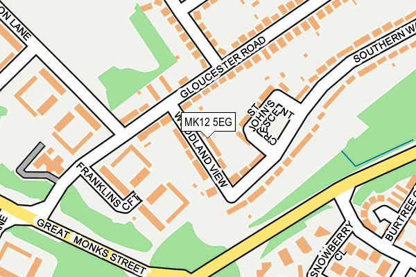MK12 5EG map - OS OpenMap – Local (Ordnance Survey) MK12 5EG map - OS OpenMap – Local (Ordnance Survey)