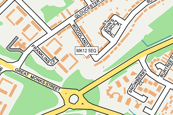 MK12 5EQ map - OS OpenMap – Local (Ordnance Survey) MK12 5EQ map - OS OpenMap – Local (Ordnance Survey)