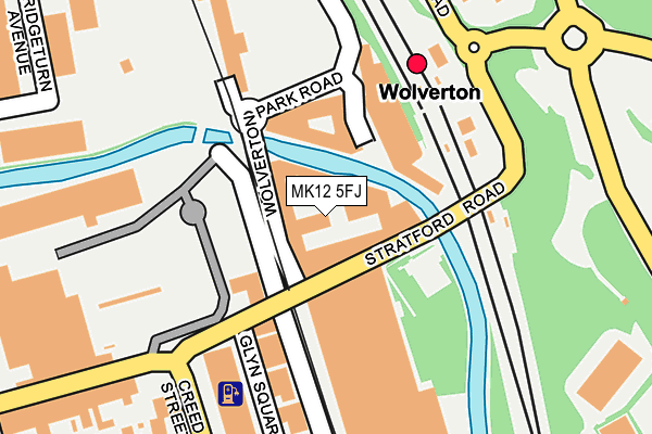 MK12 5FJ map - OS OpenMap – Local (Ordnance Survey) MK12 5FJ map - OS OpenMap – Local (Ordnance Survey)